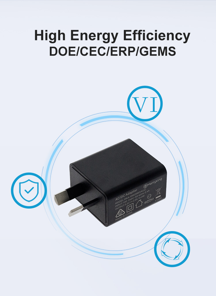 Australian Type 5V 0.5A Adapter Charger