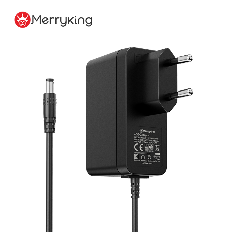 EU प्रकार 12V 2.5A बिजली एडॉप्टर