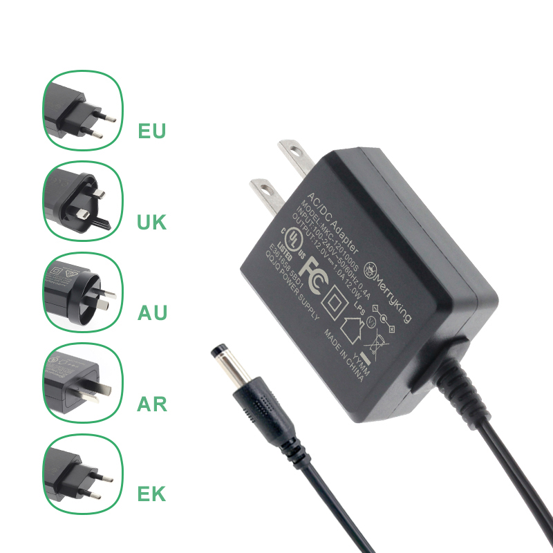 US-Stecker Wechsel-/Gleichstromadapter 13,5V 1A Stromversorgung