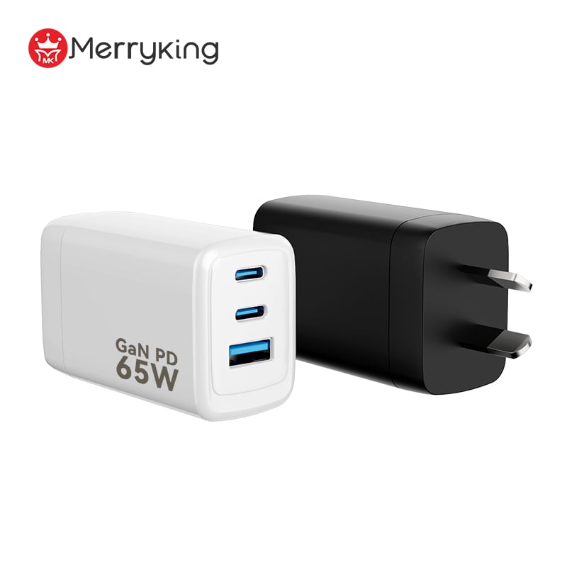 Avustralya Tipi 65W 2C 1A GaN Şarj Cihazı