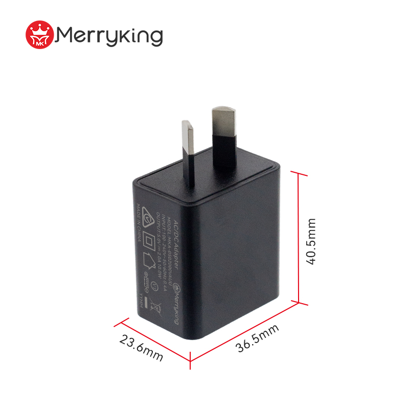 Austrálska zástrčka 5 V 2100 mA USB nabíjačka pre telefón