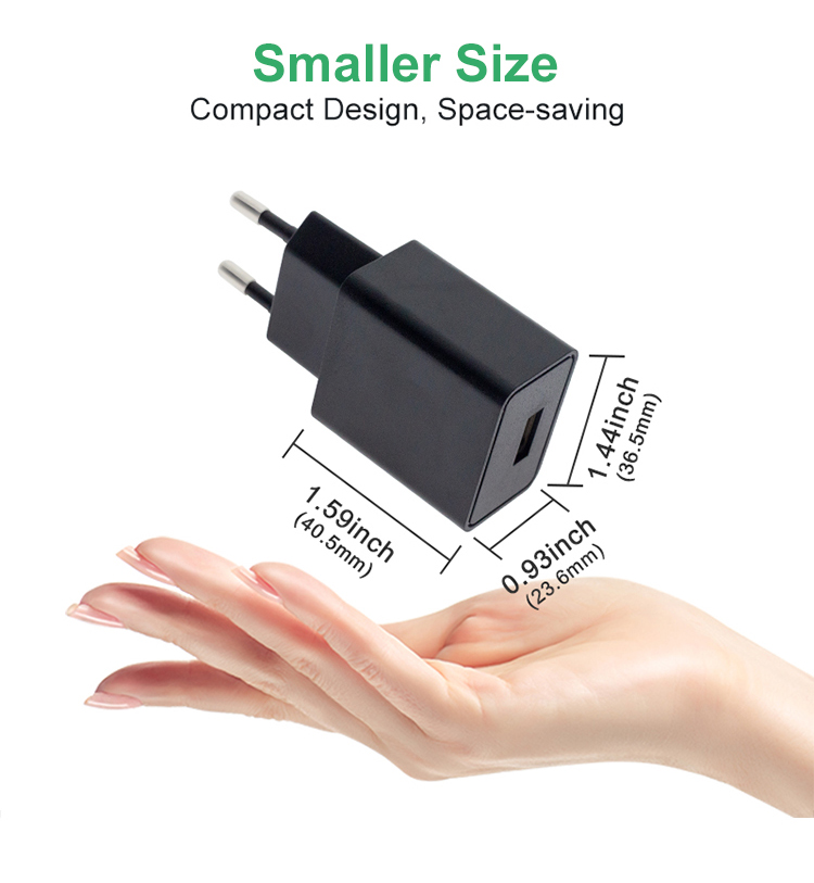 European Type 5V 2.5A USB Portable Charger