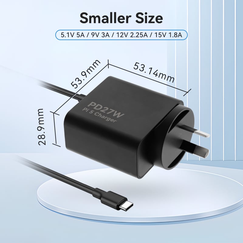 AU Type 27W 9V 3A Raspberry Pi Type Charger