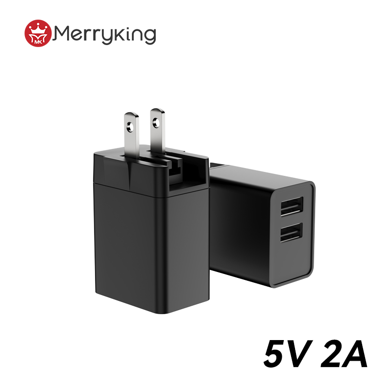 US dugó 5 V 500 mA USB A dupla töltő