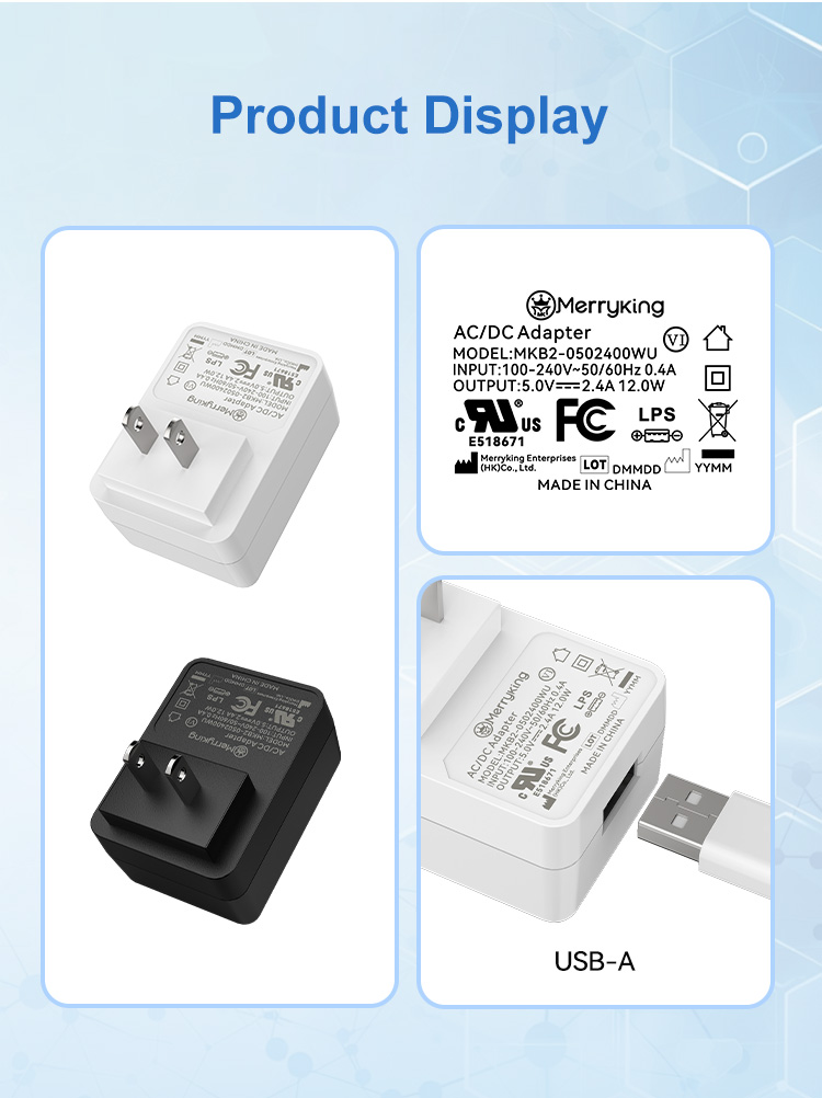 US Plug 5Volt 3Amp Wall Mounted Adapter Charger
