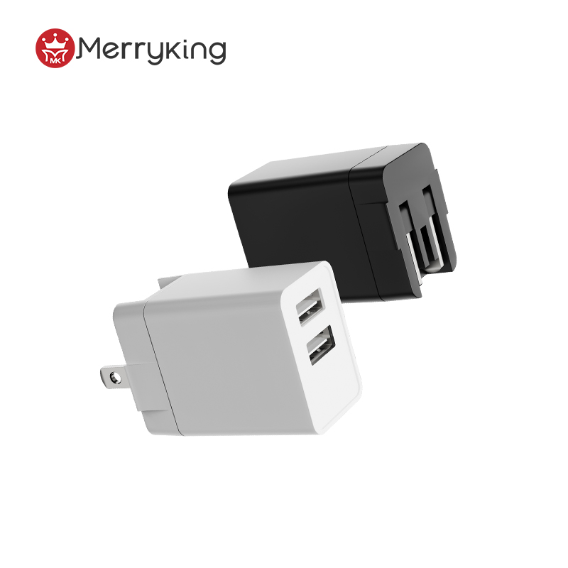 US dugó 5 V 500 mA USB A dupla töltő