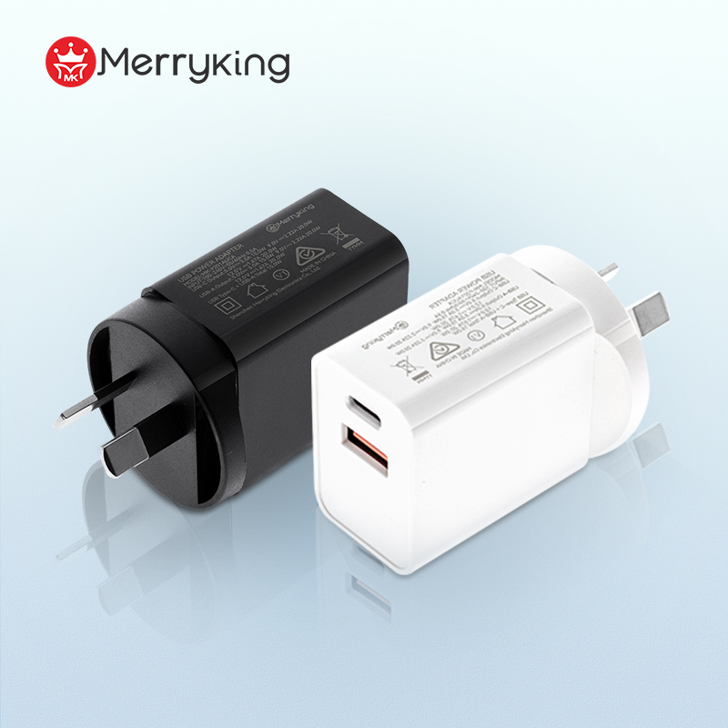 AU Type PD 20W 9V 2.22A Dual Port Fast Charger