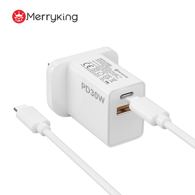 UK Standard 15V 2A PD 30W Fast Charging Charger