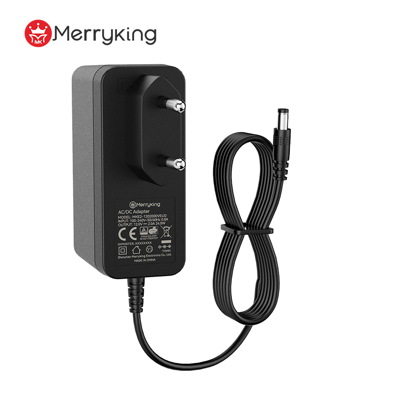 EU प्रकार 12V 2.5A बिजली एडॉप्टर