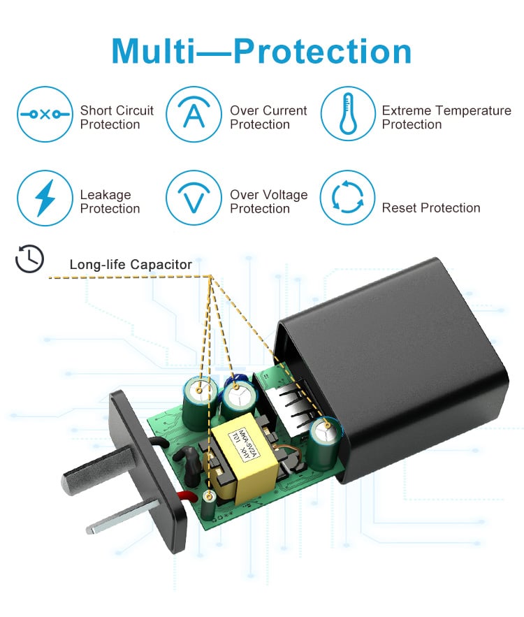 Argentina Plug 5V 500ma USB Charger