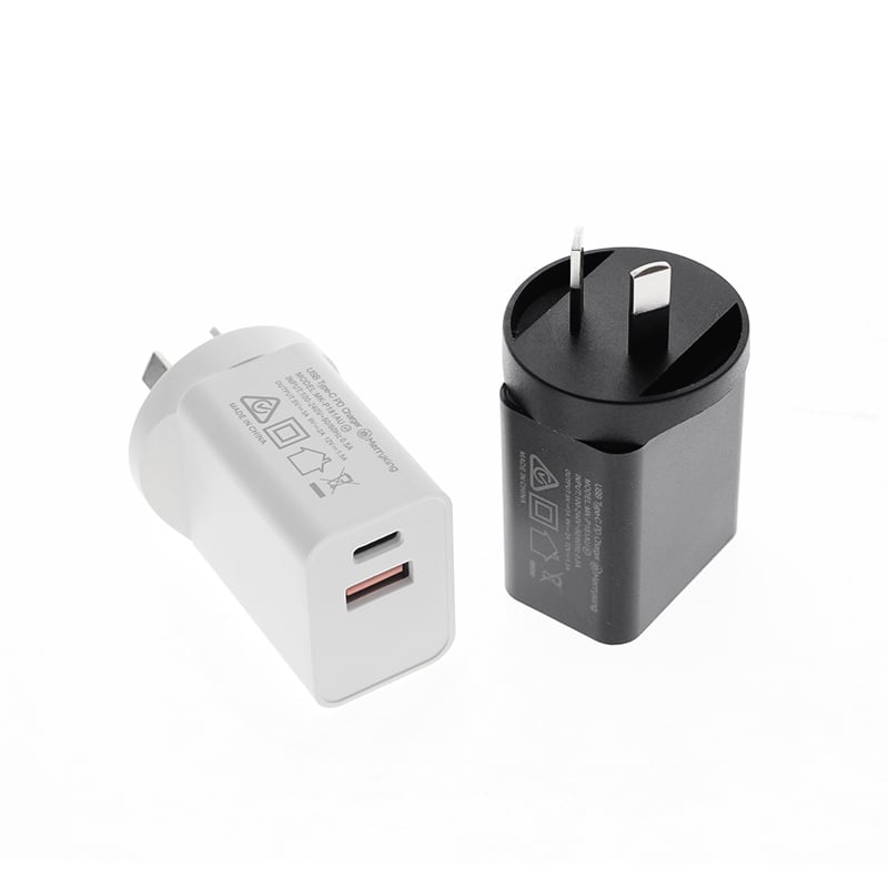 AU Тип PD 20W 9V 2.22A Двойное Портовое Быстрое Зарядное Устройство