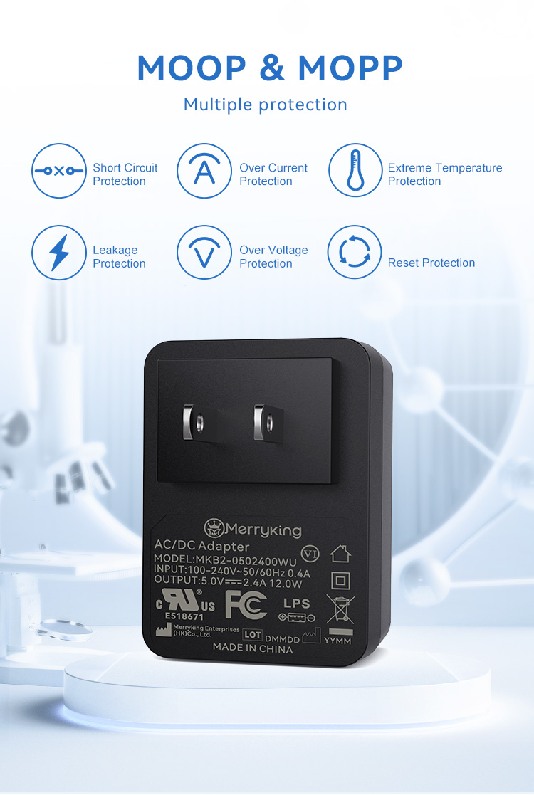 US Plug 5Volt 3Amp Wall Mounted Adapter Charger