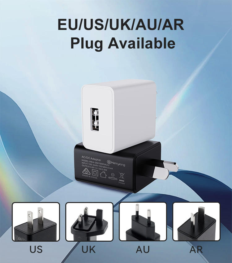 Australian Type 5V 0.5A Adapter Charger