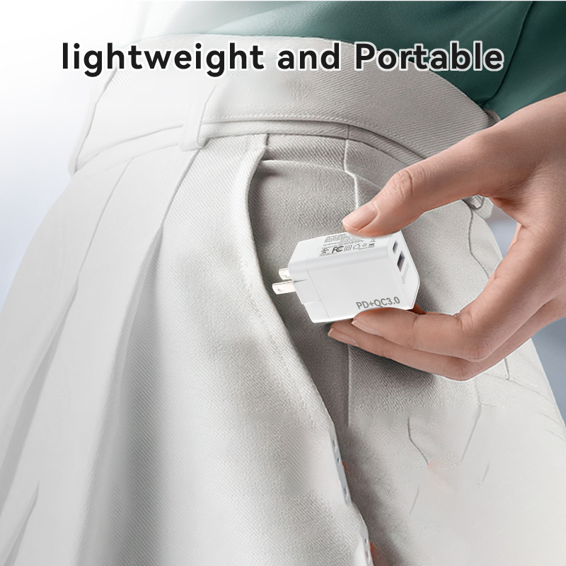 Interchangeable Standard 30W PD Portable Dual Charger