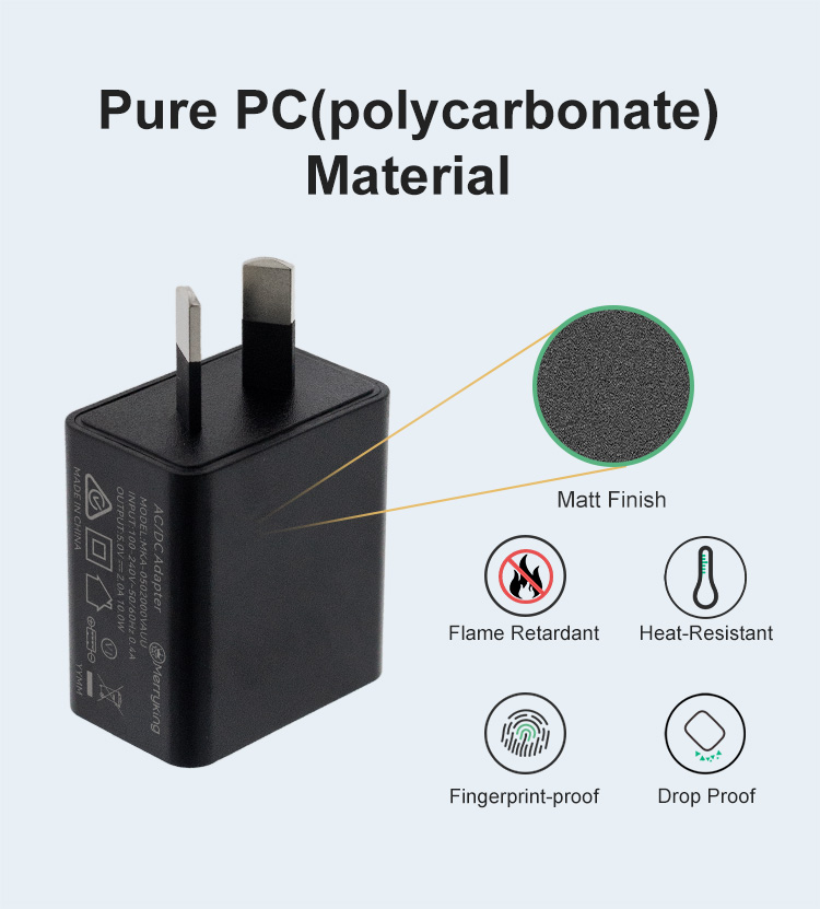 Australian Type 5V 0.5A Adapter Charger