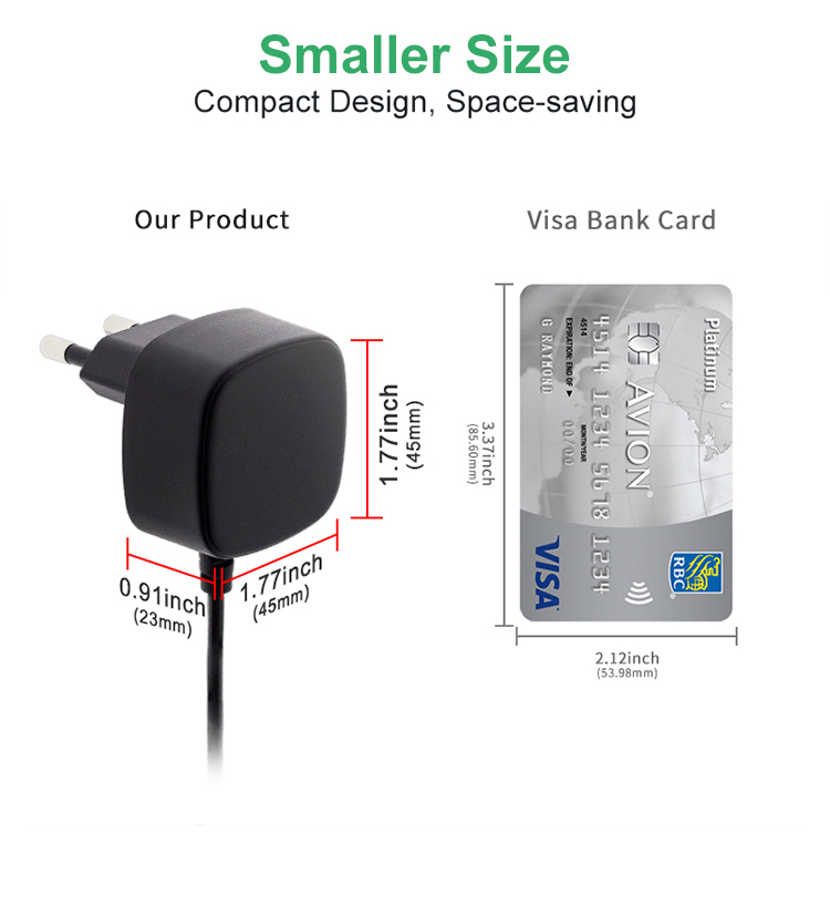 EU Type 5V 1.5A USB A Charger