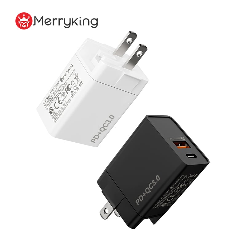 Interchangeable Plug PD 20W USB A Type C Fast Charger