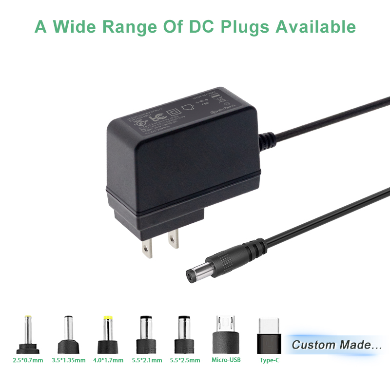 US Plug AC DC Adapter 12V 1A Power Supply