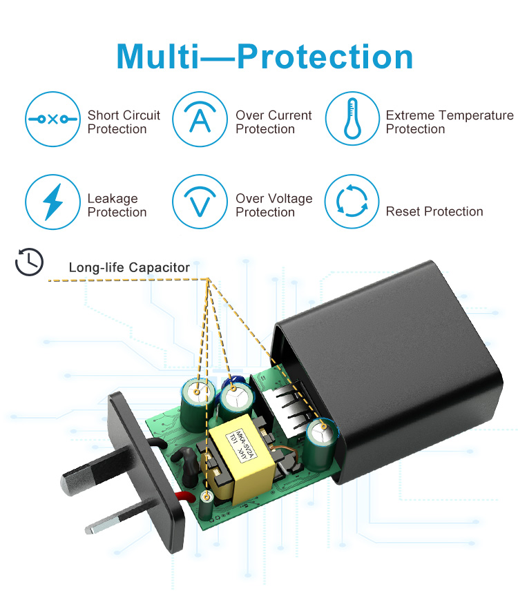 Australian Type 5V 0.5A Adapter Charger
