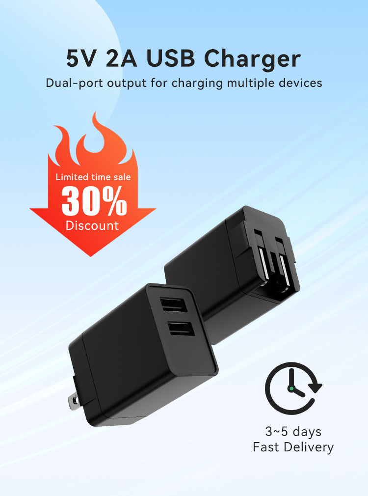 Interchangeable Type 5V 2500mA Wall Charger Block