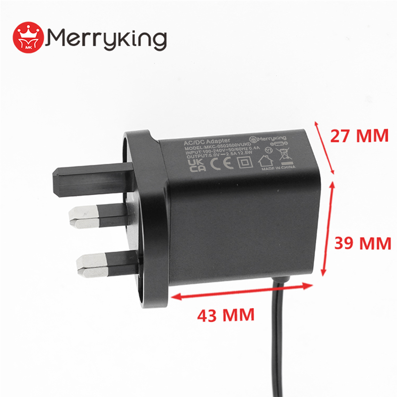 Napájecí adaptér se zástrčkou pro Velkou Británii 12 V 1 A