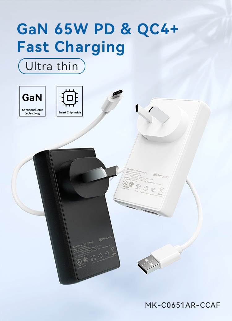 Thicker GaN 65W Charger With Dual-port