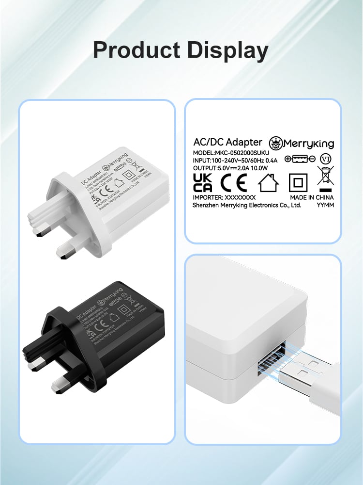 UK Standard 5Volt 1.2Amp USB Wall Charger