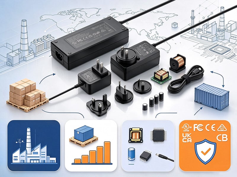 why does direct sourcing from a power adapter factory save money-1