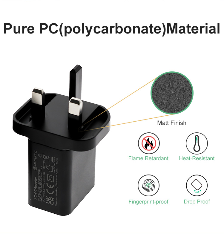 UK Type 5V 1.2A Portable Charger