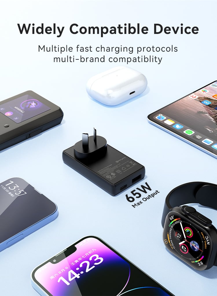 Thicker GaN 65W Charger With Dual-port