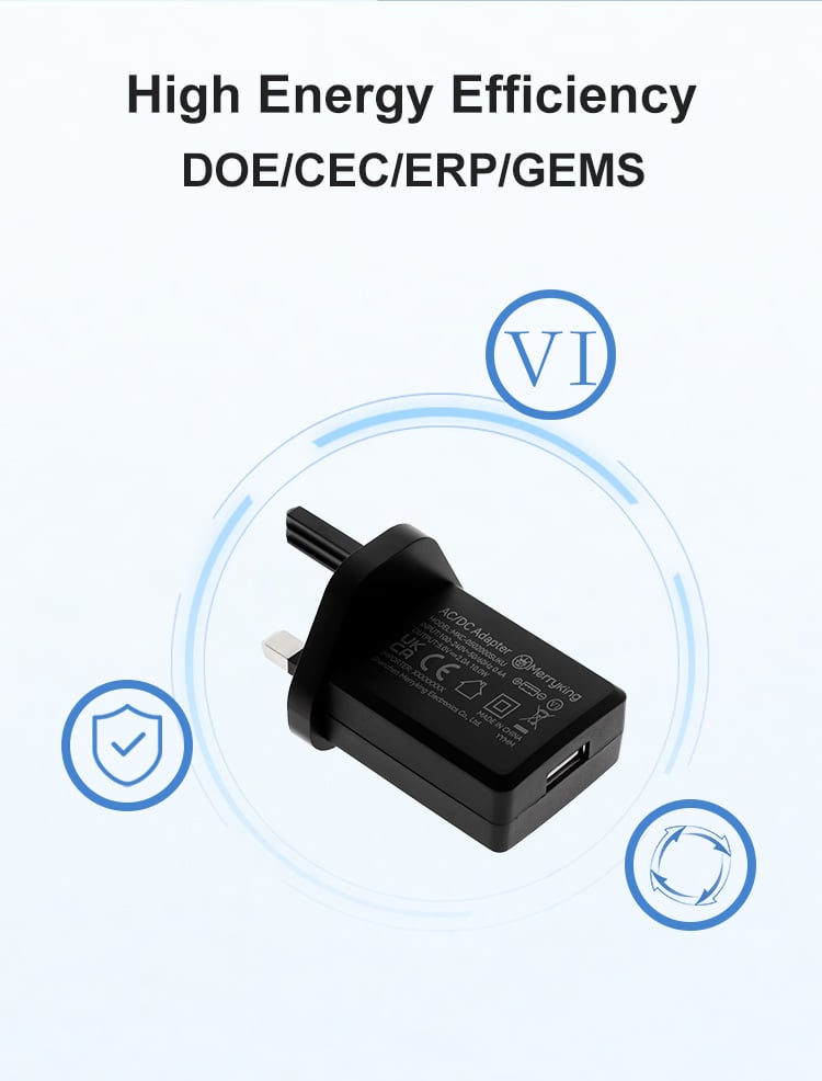 UK Standard 5Volt 1.2Amp USB Wall Charger