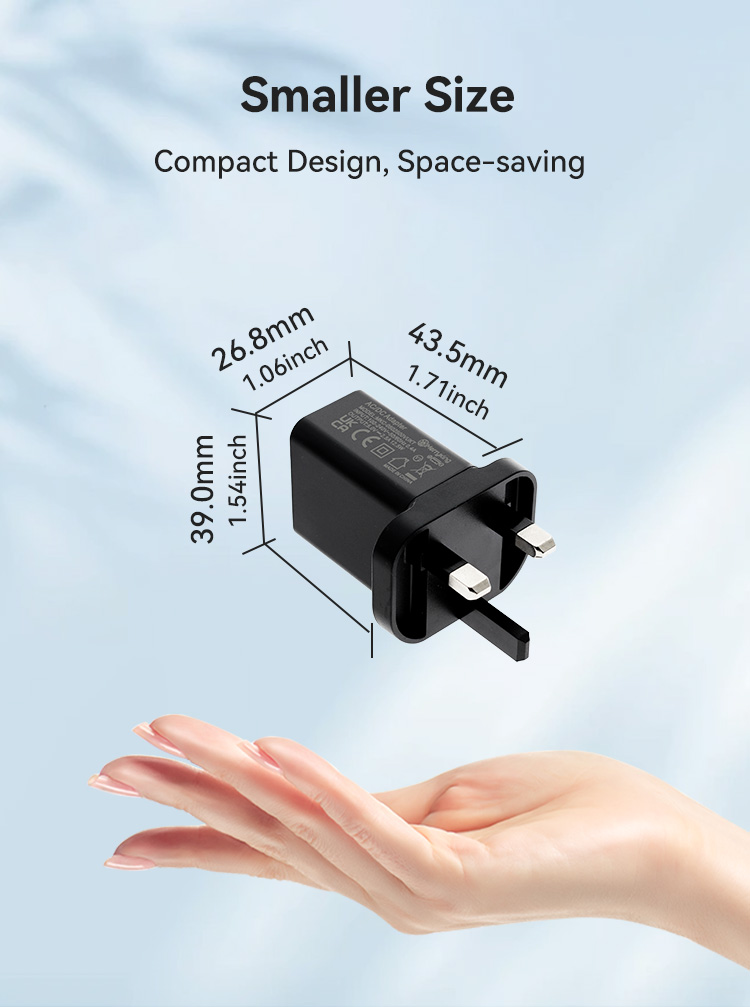 UK Plug 5V 1000mA USB A Wall Charger