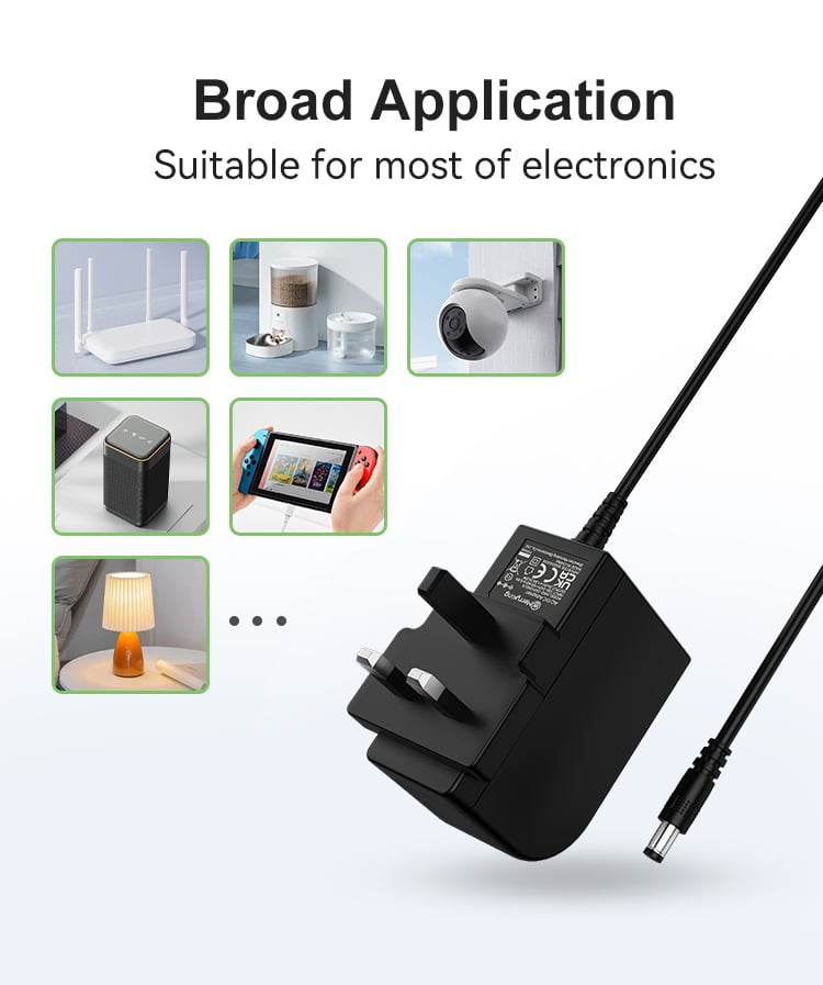 UK Plug 15V 2A Power Adaptor