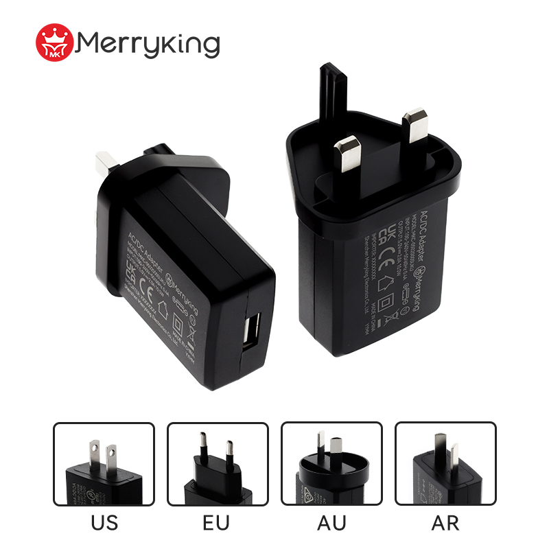 Káblový nabíjač USB A 5 V 3000 mA, britský štandard