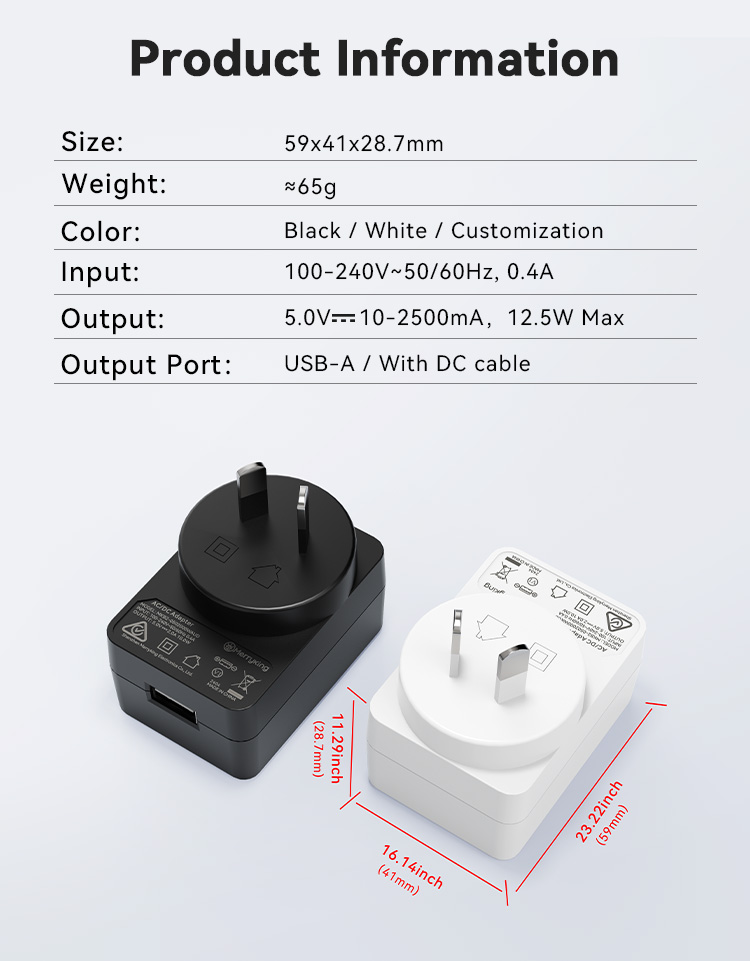 5V 1A Medical Grade Power Adapter