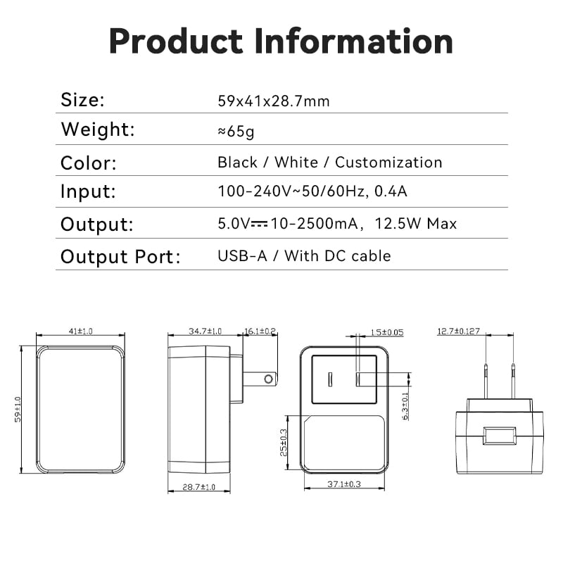 Medical USB Power Supply 5V 2A