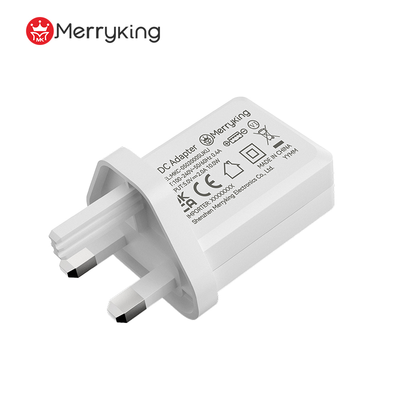 Káblový nabíjač USB A 5 V 3000 mA, britský štandard