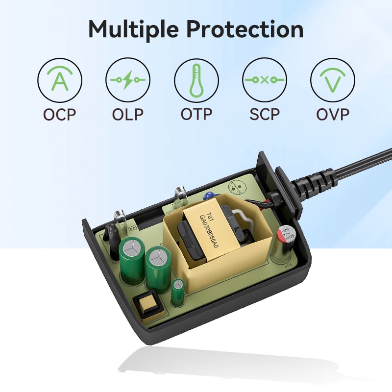 Adaptor Pŵer â Steg Argentina 18V 1A