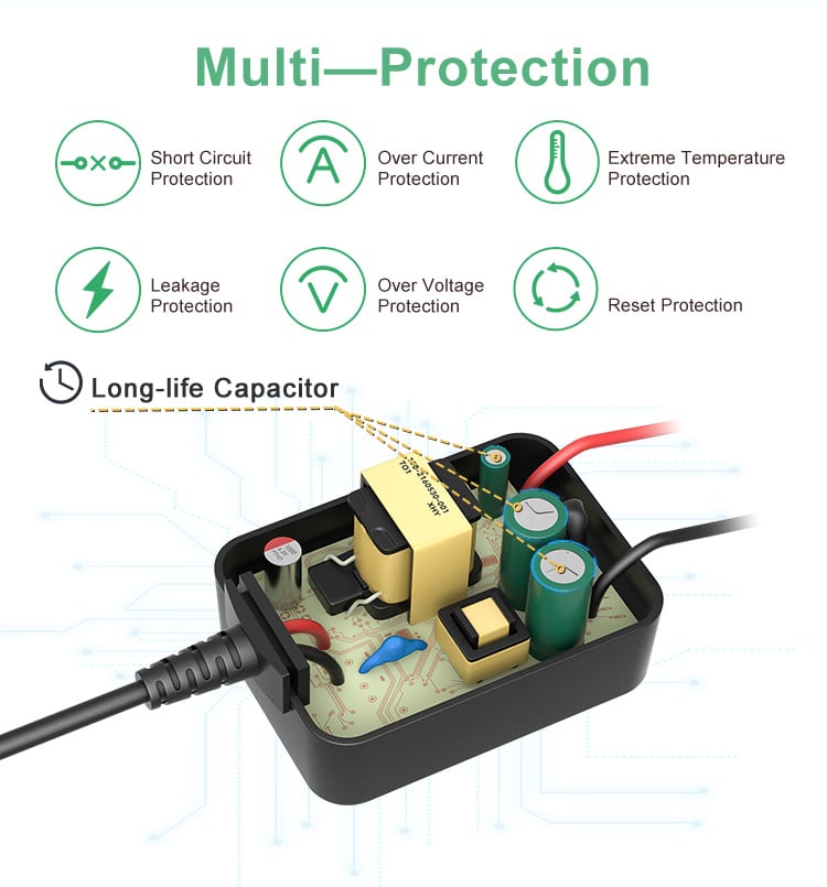 AR Plug AC DC Adapter 36V 0.5A 18 Watts