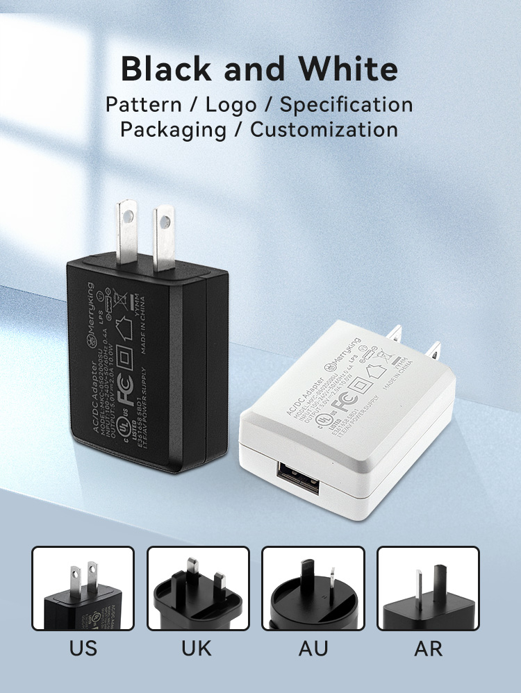 American Standard 5Volt 2.1Amp Black USB A Charger