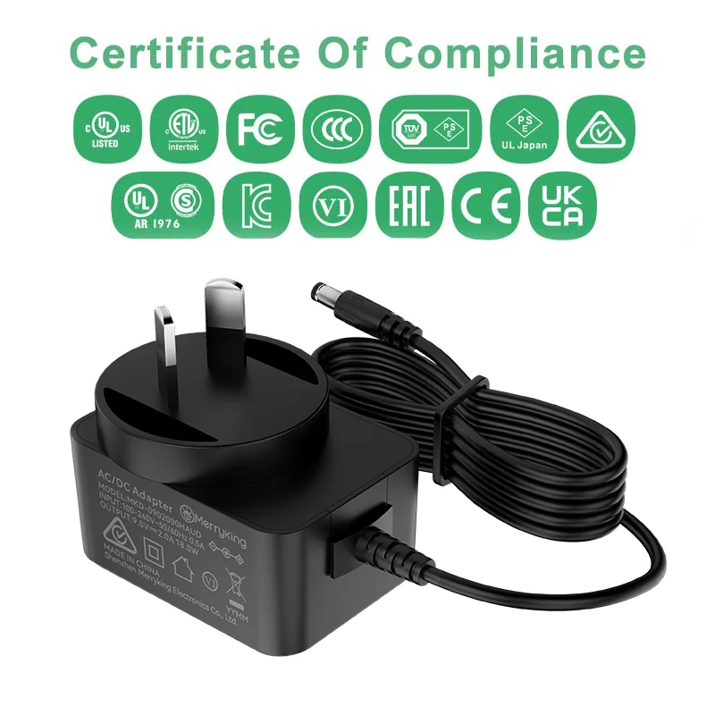 AR Plug AC DC Adapter 36V 0.5A 18 Watts