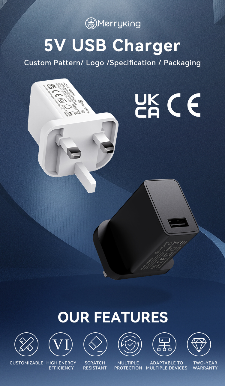 UK Type 5V 1.2A Portable Charger