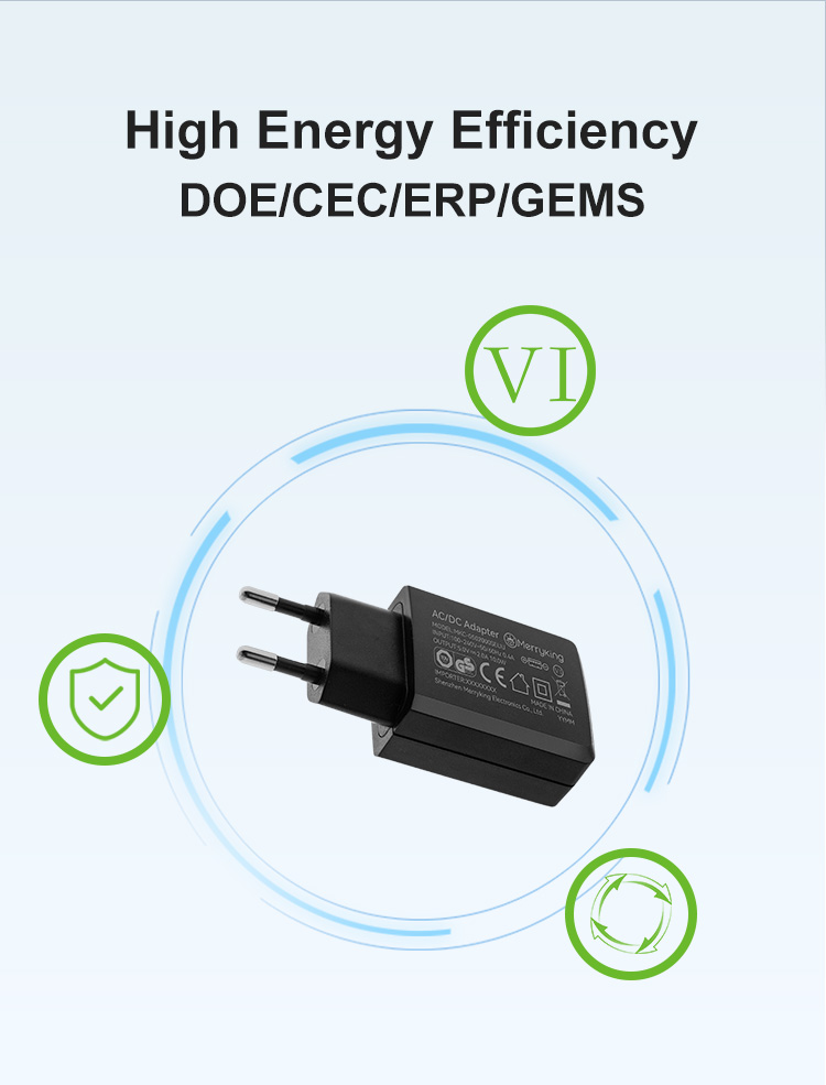 European Standard 5Volt 2.5Amp Wall Charger