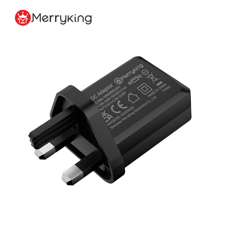 Káblový nabíjač USB A 5 V 3000 mA, britský štandard