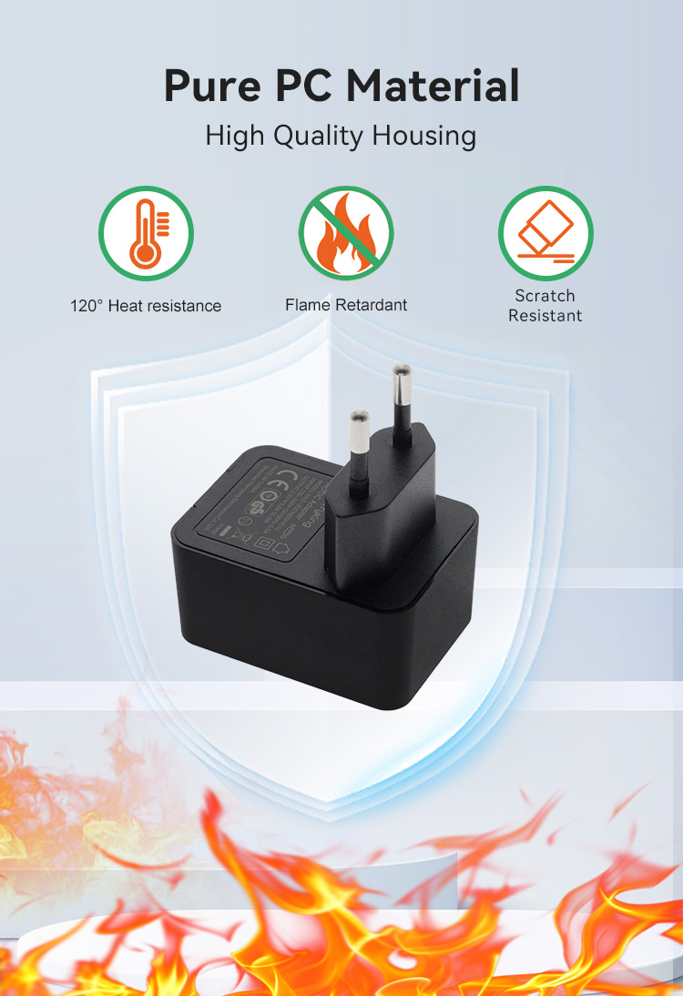 EU Plug 5V 2.5A Wall Mounted USB Charger