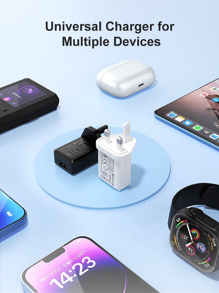 UK Standard 5Volt 1.2Amp USB Wall Charger