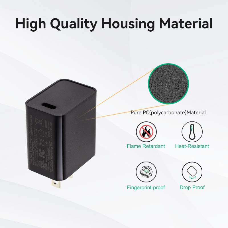 US Plug Single Type-c 20W PD Charger