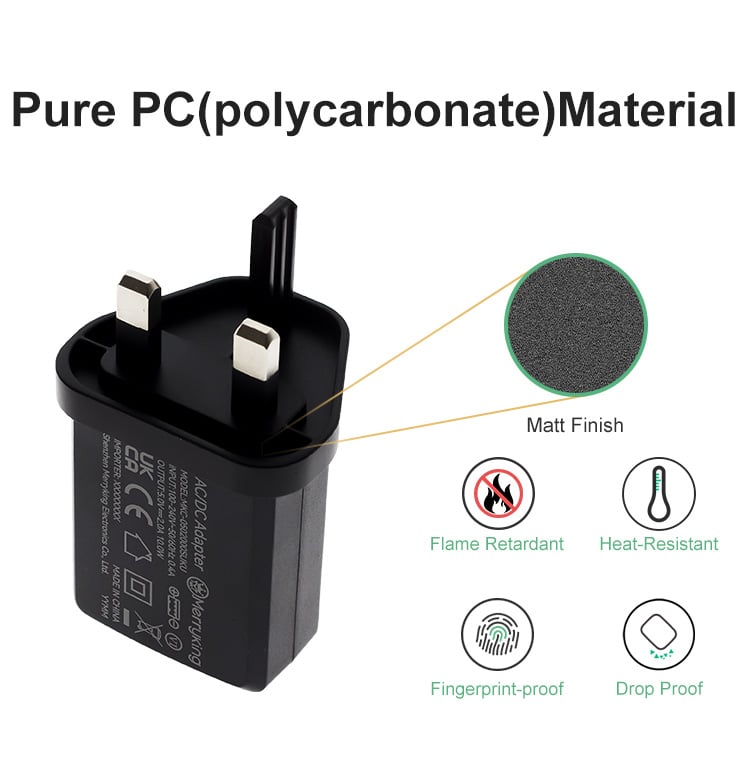 UK Standard 5Volt 1.2Amp USB Wall Charger