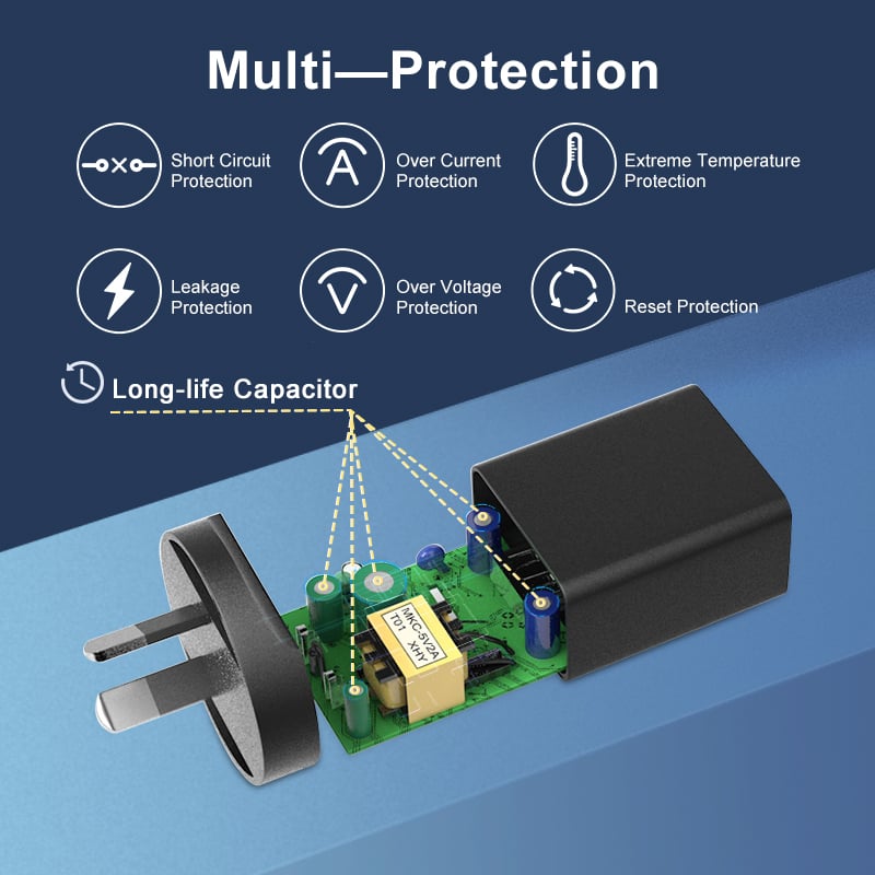 Caricabatterie Tipo A Standard 5Volt 2Amp AU