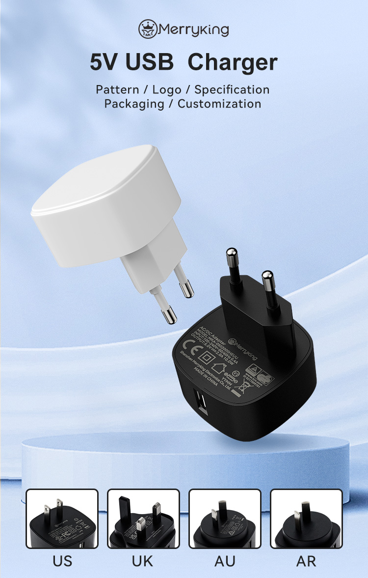 European Type 5V 2.5A USB Portable Charger